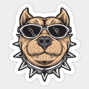 Pitbull Dog Lover Art Sticker